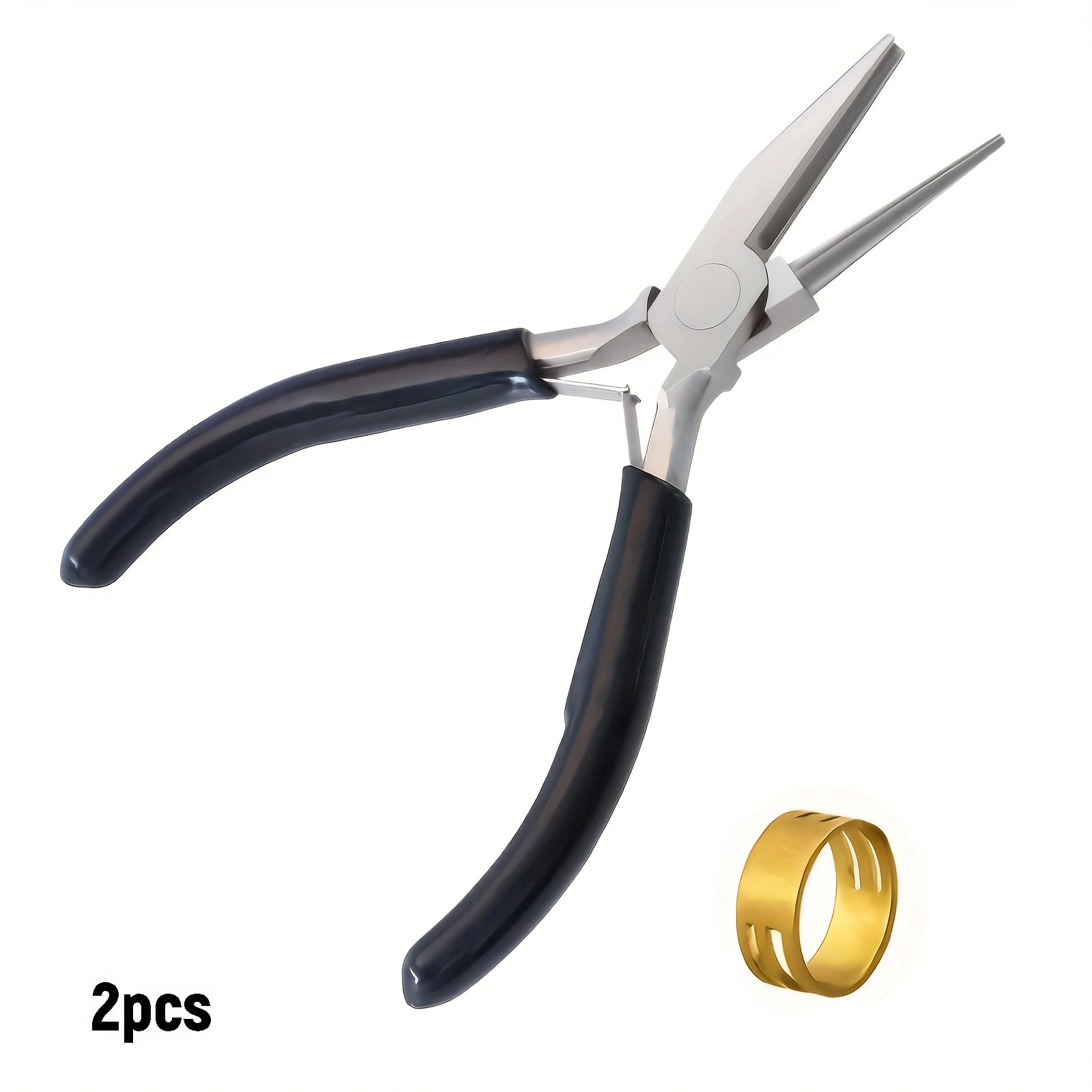 Jewelry Making Round Nose Pliers - 2/1pcs black pointed nose pliers and