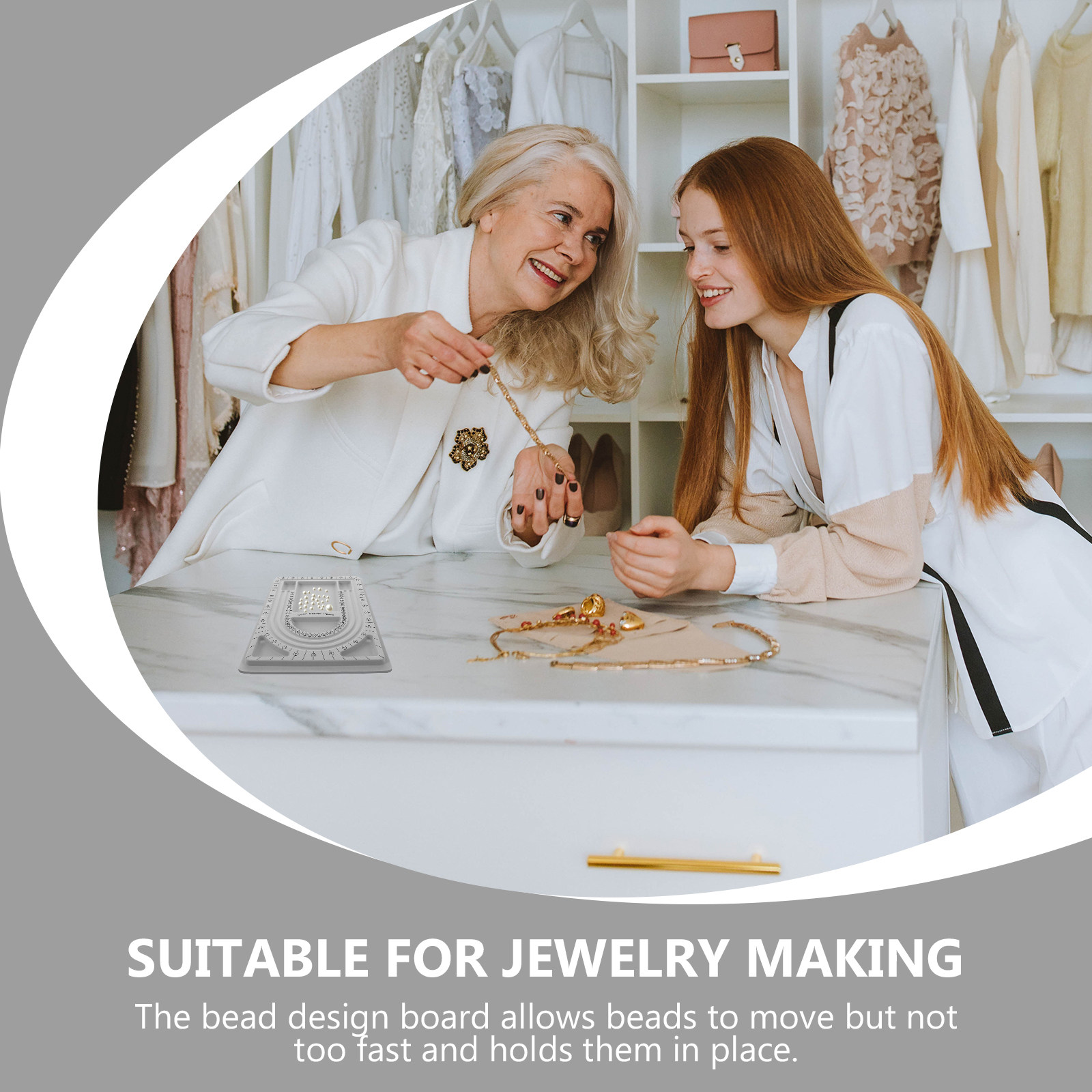 Jewelry Making With Beads - 2Pcs Bead Design Boards Necklace Design