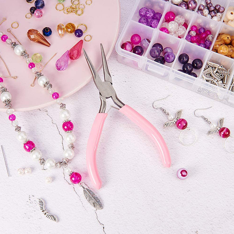 Jewelry Making Round Nose Pliers - WholesaleMini Pliers Diagonal Round Bent Needle