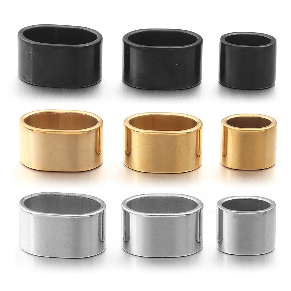 Jewelry Making Equipment - 6pcs Flat Stainless Steel Tube Slider