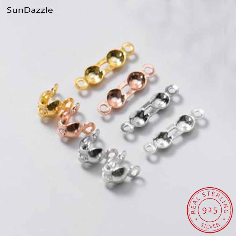 Jewelry Making With Beads - 4pcs Genuine Real Pure Solid 925