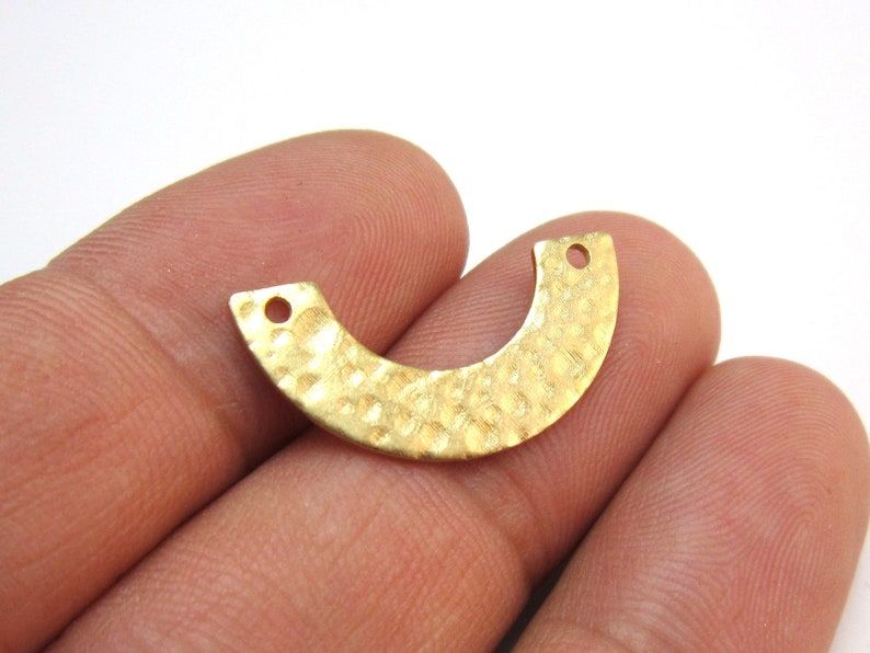 Jewelry Making Hammer - 20pcs Brass Charms, Arched Earring Connector,