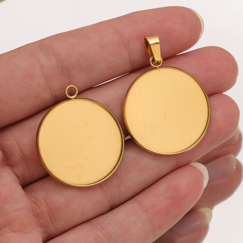 Pendant Blank Bezel - 10pcs Stainless Steel Gold Pendants Resin