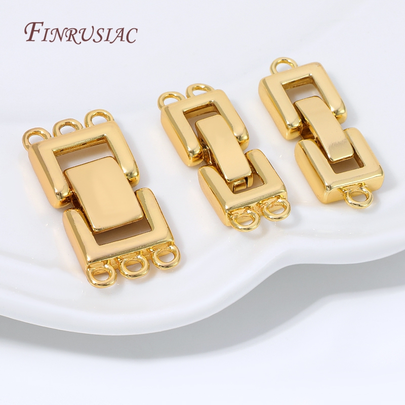 Jewelry Making With Beads - 18K Gold Plated Multi Strands Clasp
