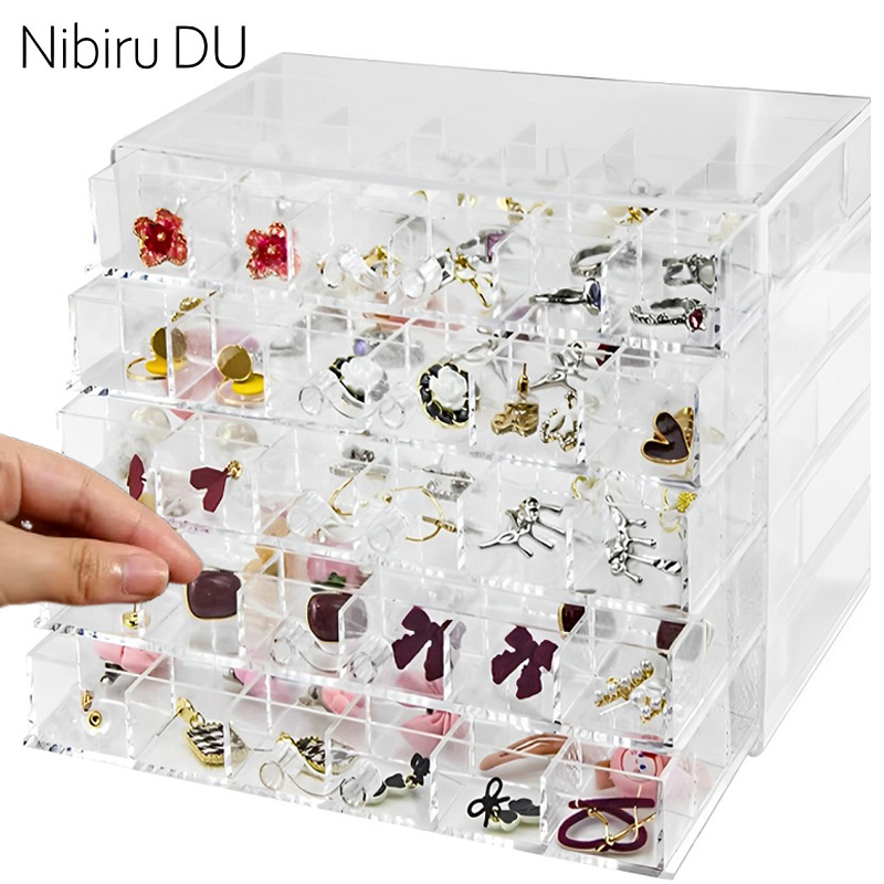 Jewelry Making Organizer Box - Transparent Jewelry Storage Box 72/79/120 Grids