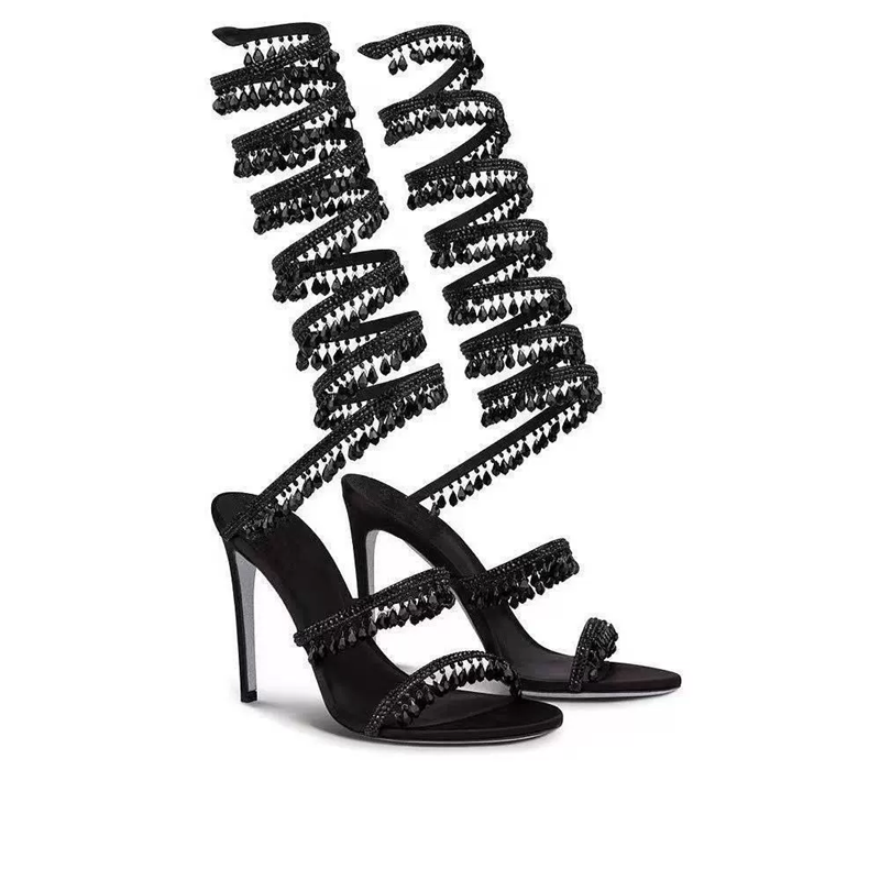 Jewelry Making With Beads - Thin high-heeled sandals summer new snake-shaped
