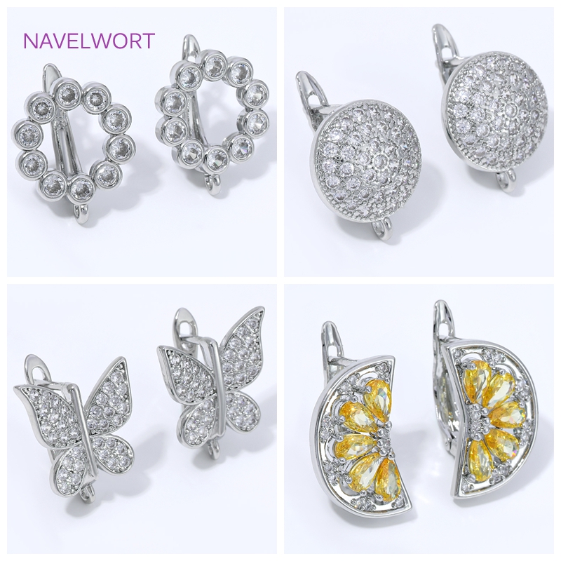 Jewelry Making Set - 18K Gold Plated Fan Shape Flower