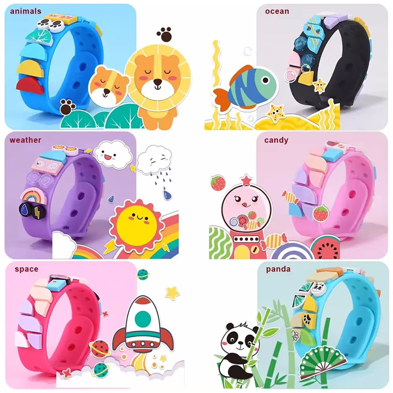 Jewelry Making Set - 6Pcs/set Kids Building Blocks Dots Bracelets