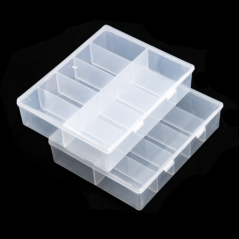 Jewelry Making Organizer Box - 10 Grids Empty Clear Storage Box