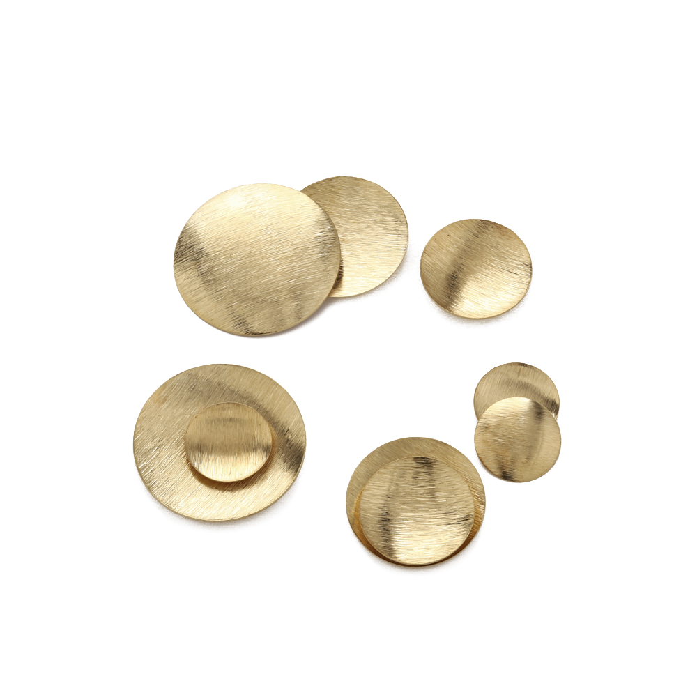 Raw Brass Brushed Round Convex - Jewelry Making Hammer ulasan dan harga