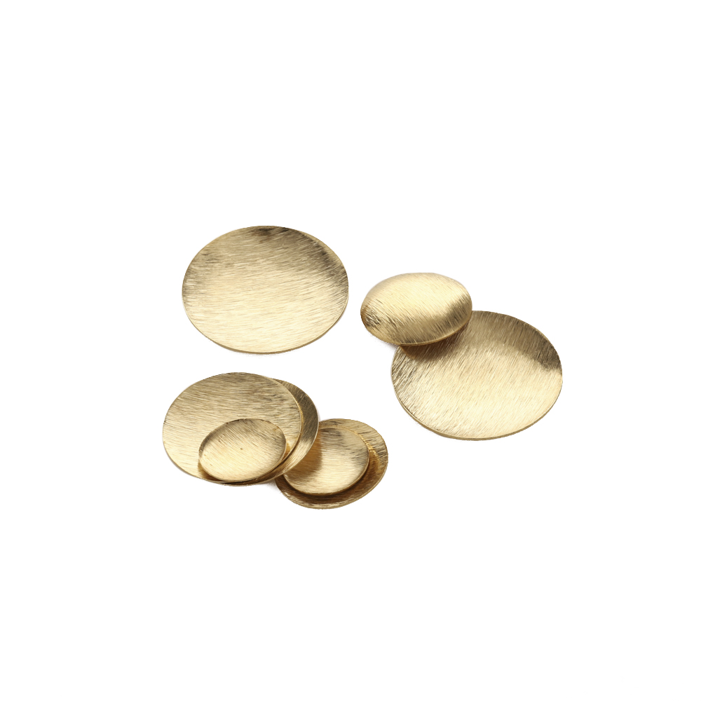 Raw Brass Brushed Round Convex - Jewelry Making Hammer ulasan dan harga