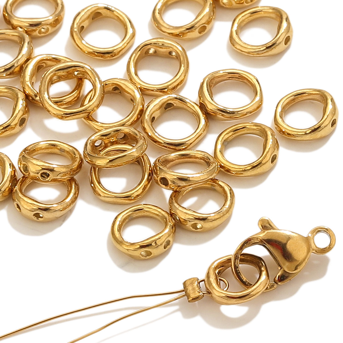 20pcs Stainless Steel Clasps E - Jewelry Making With Beads ulasan dan harga