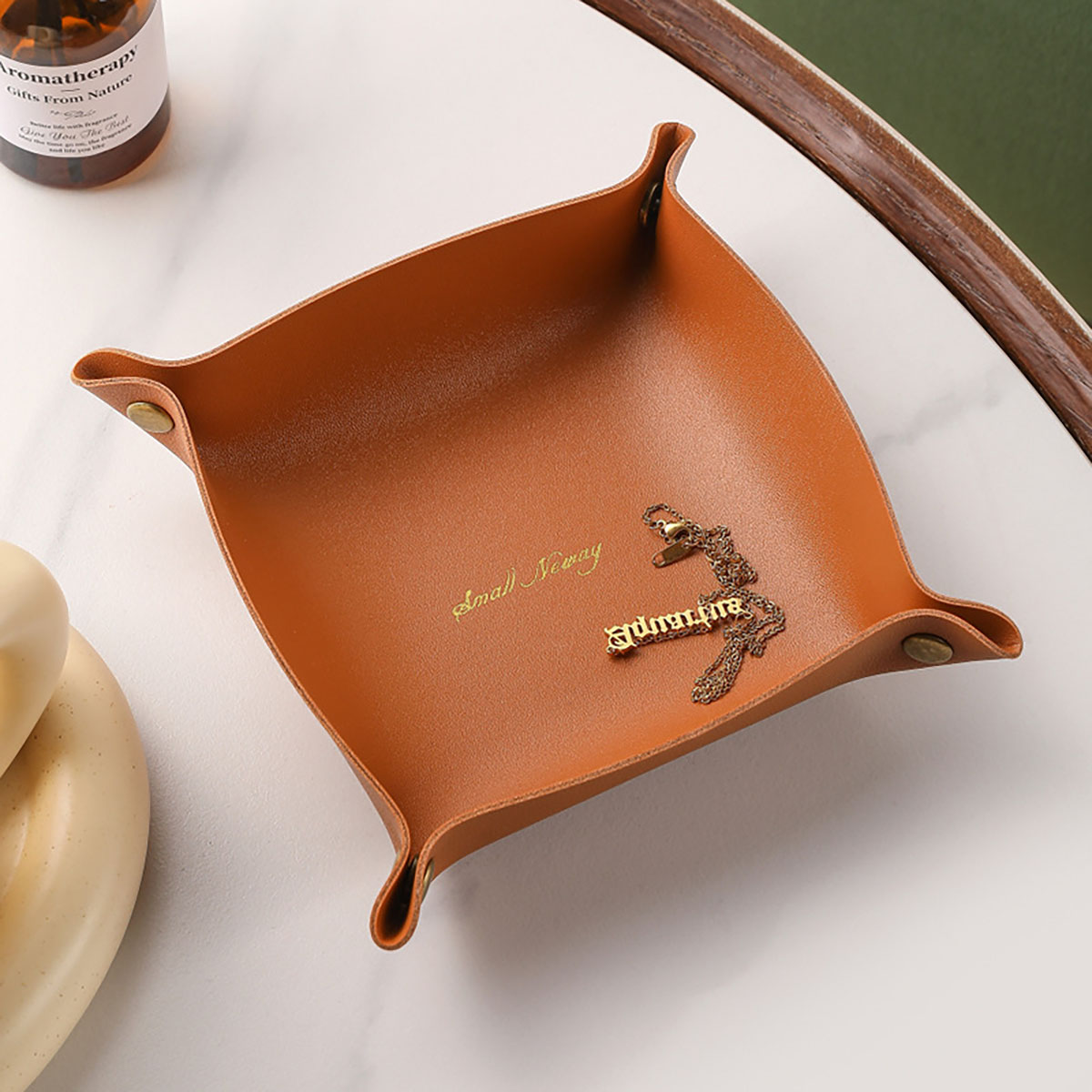 Nordic Style Leather Storage T - Jewelry Making Organizer Box ulasan dan harga