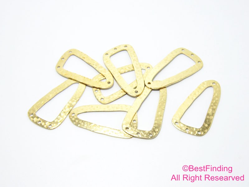20pcs Hammered Triangle Brass  - Jewelry Making Hammer ulasan dan harga