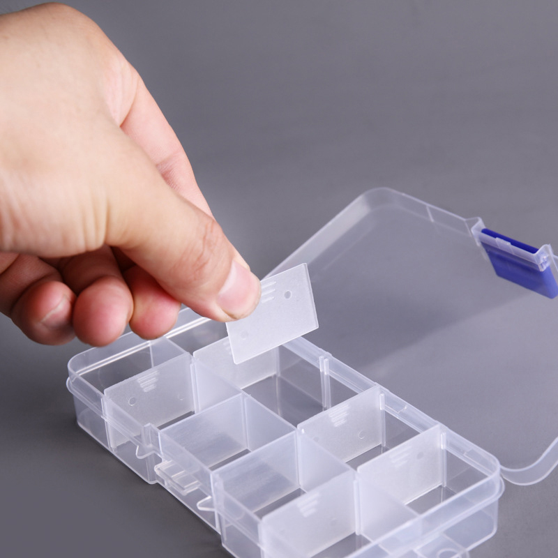 10 Grids Nails Art organizer b - Jewelry Making Organizer Box ulasan dan harga