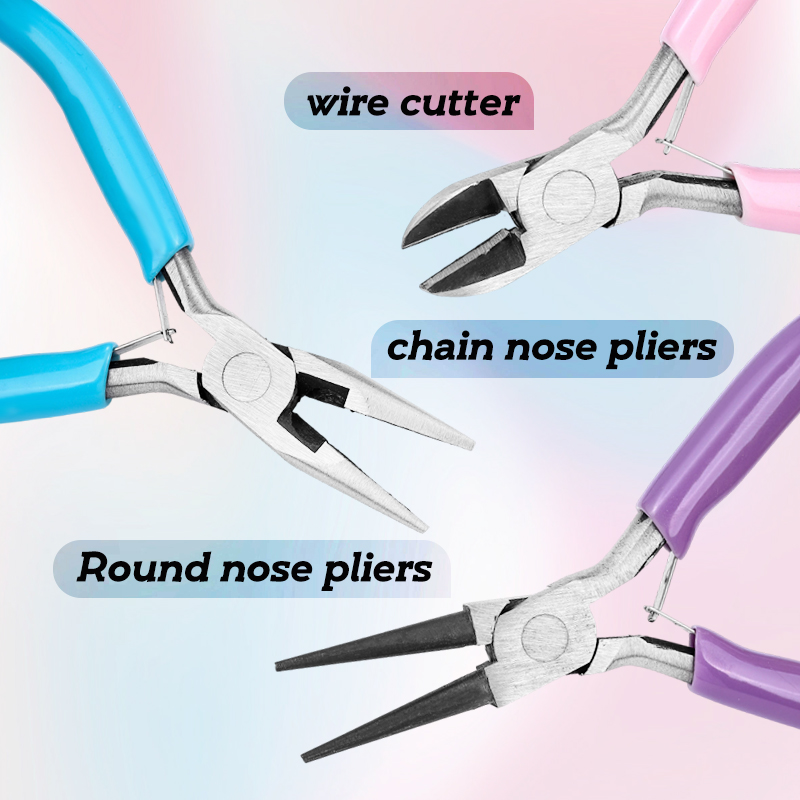 3Pcs Mini Jewelry Pliers Set I - Jewelry Making Round Nose Pliers ulasan dan harga