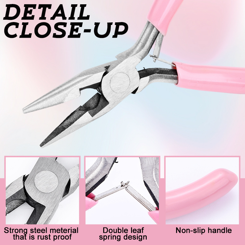 3Pcs Mini Jewelry Pliers Set I - Jewelry Making Round Nose Pliers ulasan dan harga