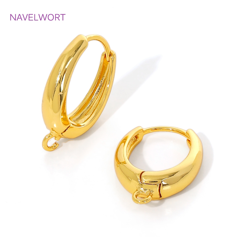 18K Gold Plated Brass Earwires - Jewelry Making Set ulasan dan harga