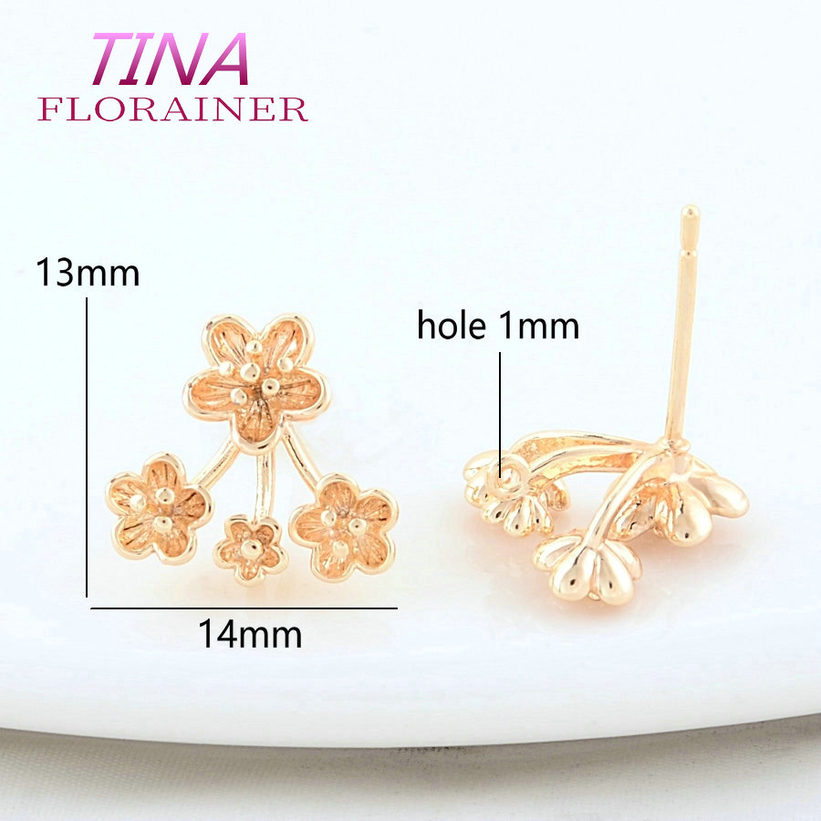 13*14MM 18K Gold Color Plated  - Jewelry Making Set ulasan dan harga