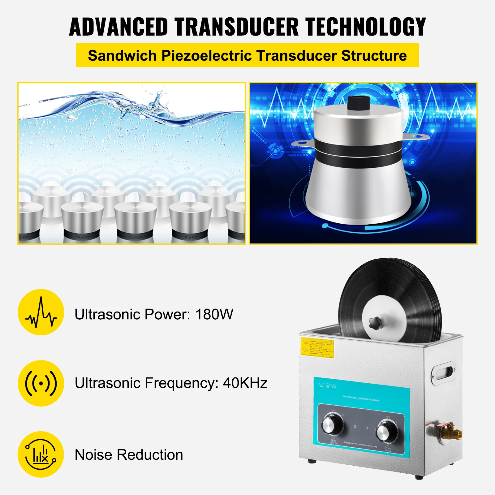 SIHAO 6L Vinyl Record Cleaner  - Jewelry Making Equipment ulasan dan harga