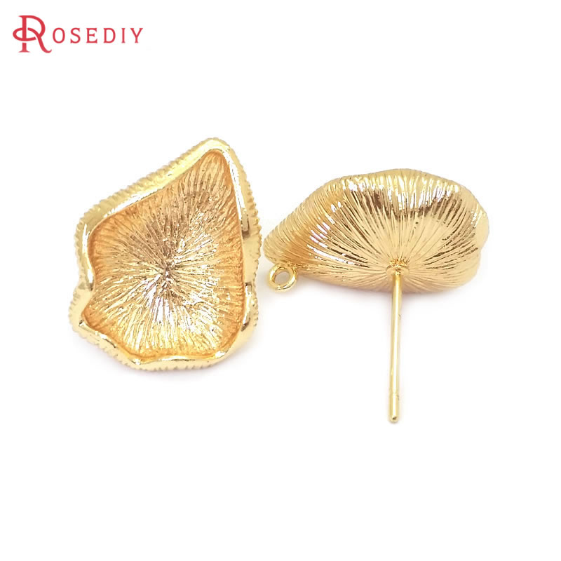 18K Gold Color Brass Lotus Lea - Jewelry Making Set ulasan dan harga