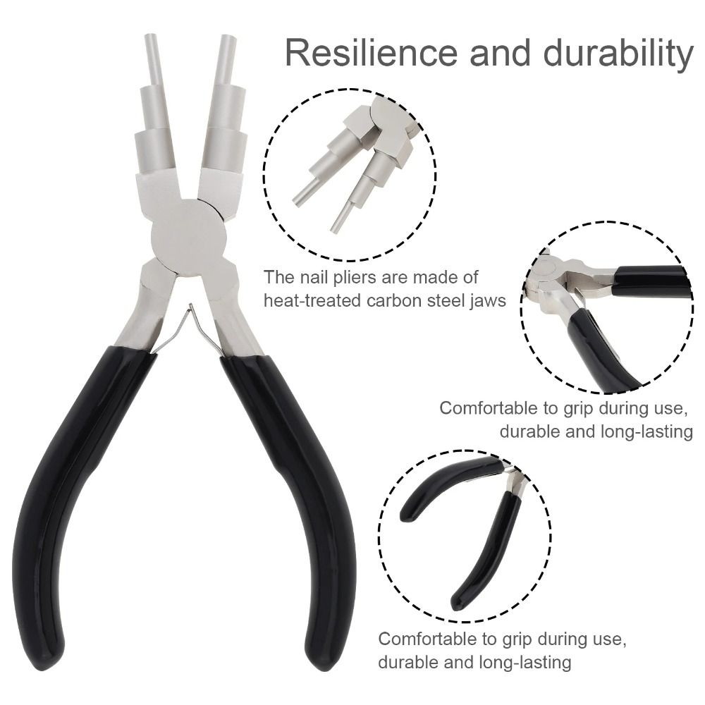 Wire Wrapping 6 in 1 Wire Bend - Jewelry Making Round Nose Pliers ulasan dan harga