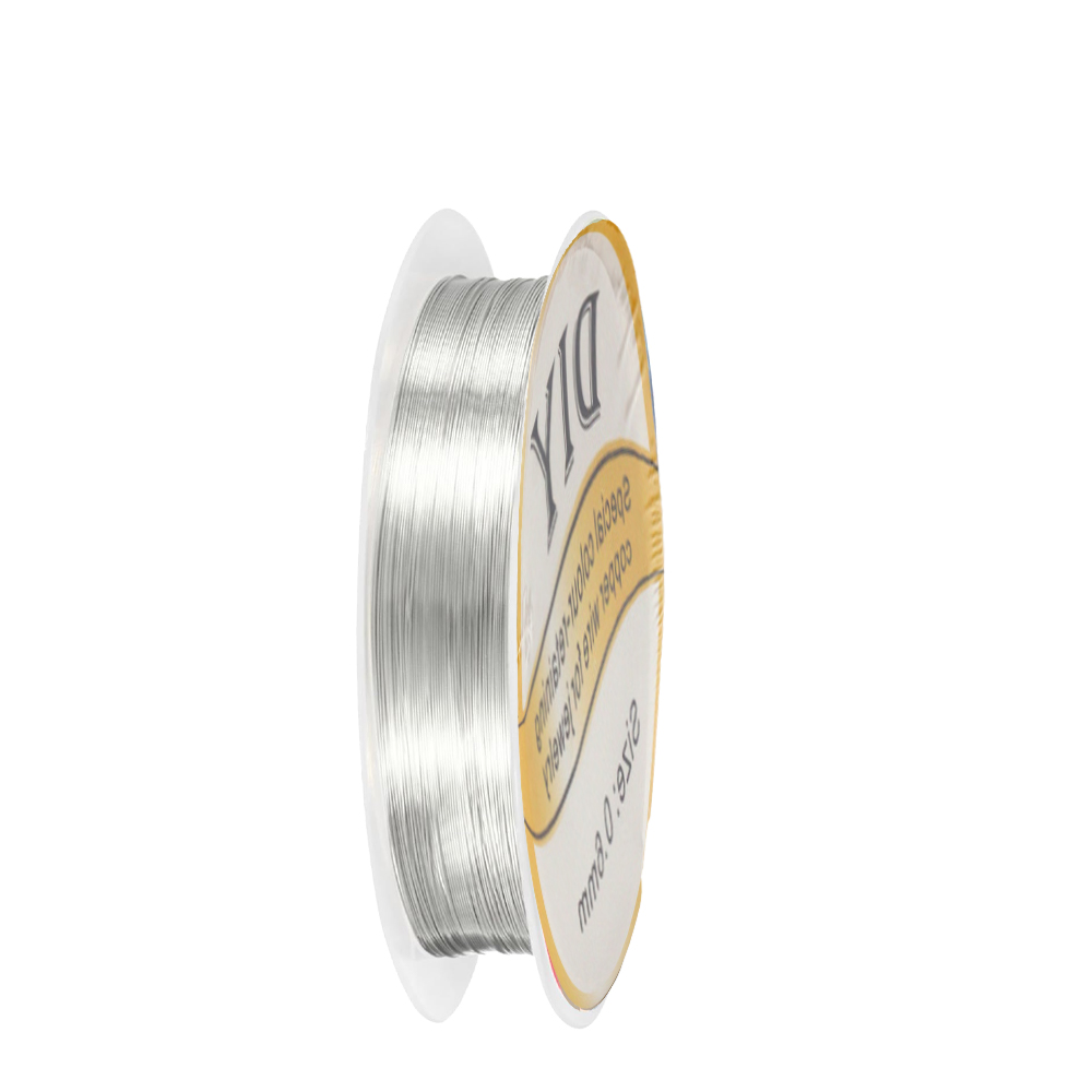 1Roll Silver Copper Wire 0.3/0 - Jewelry Making Equipment ulasan dan harga