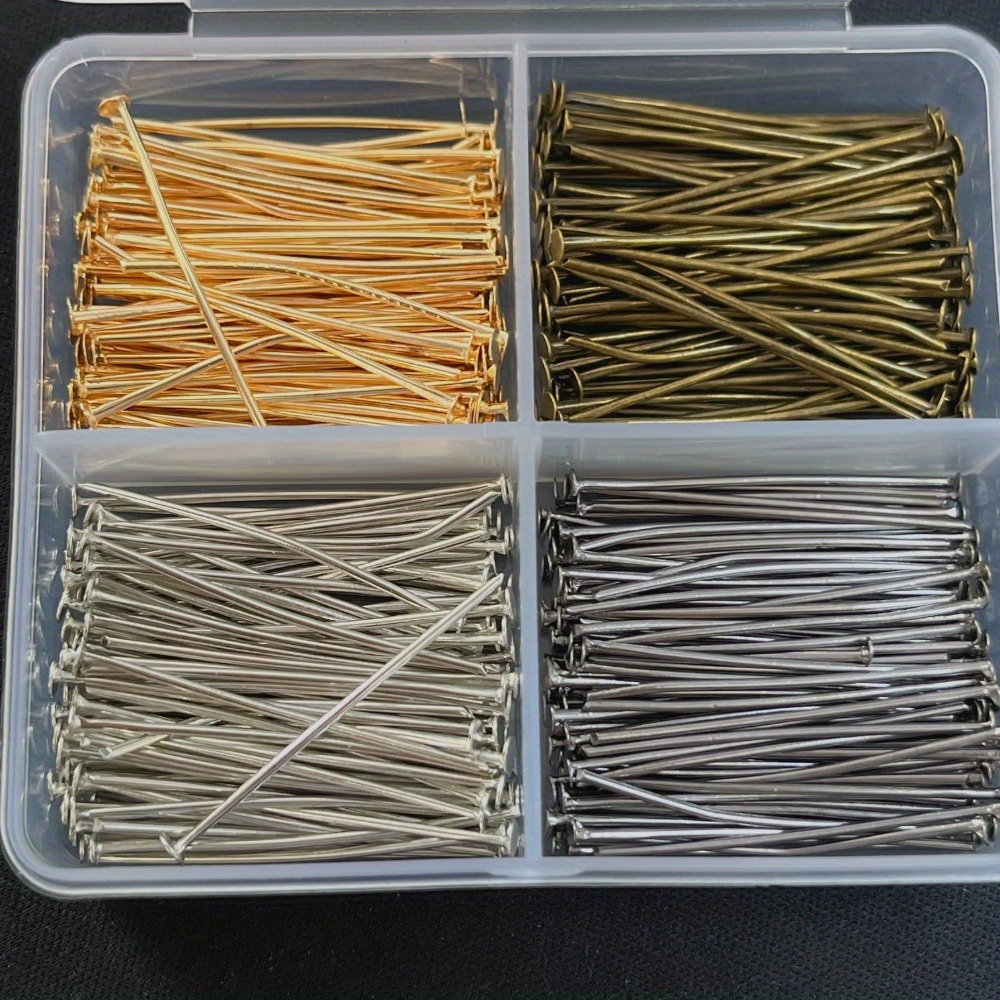 400pcs Mixed Iron Head Pins 30 - Jewelry Making Organizer Box ulasan dan harga