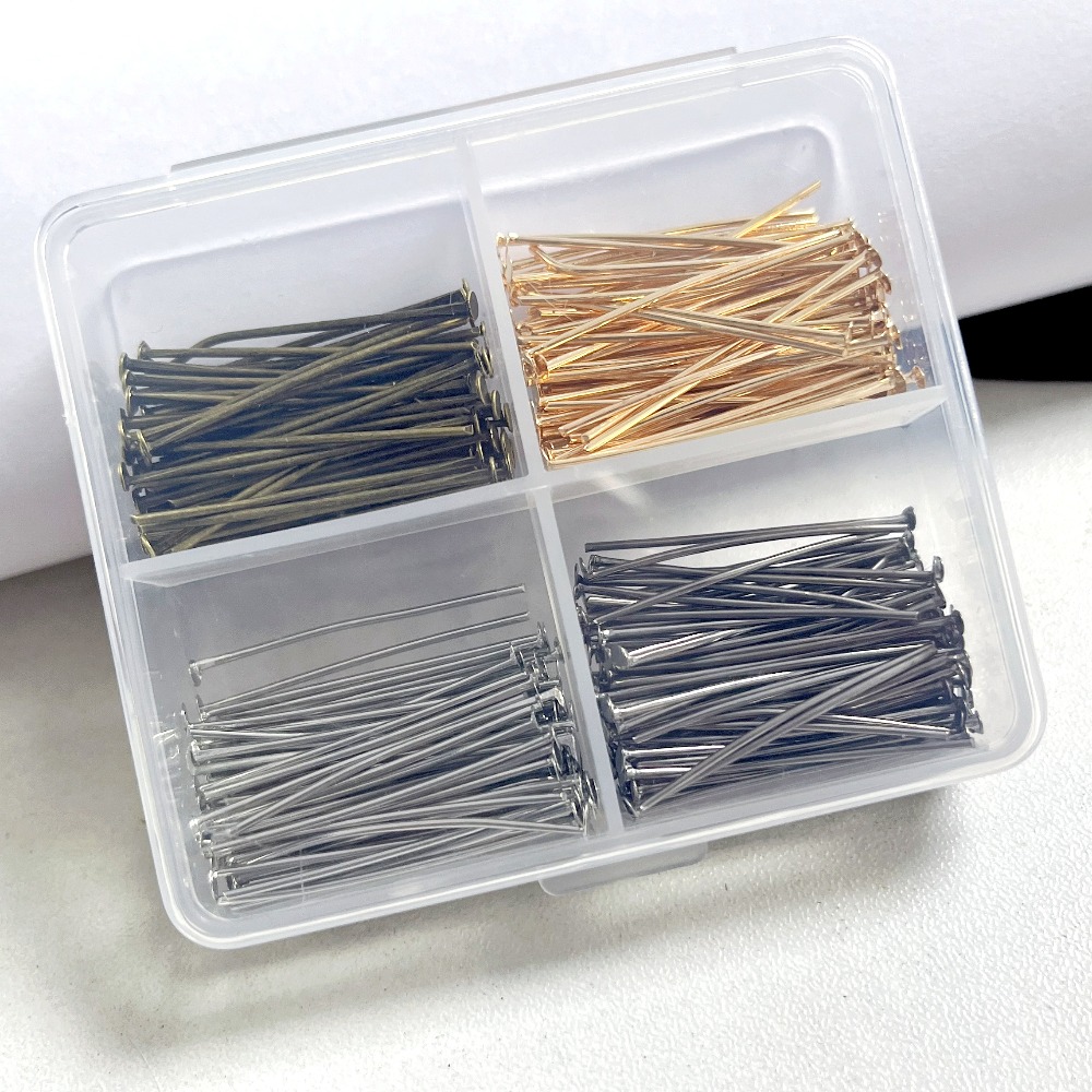 400pcs Mixed Iron Head Pins 30 - Jewelry Making Organizer Box ulasan dan harga