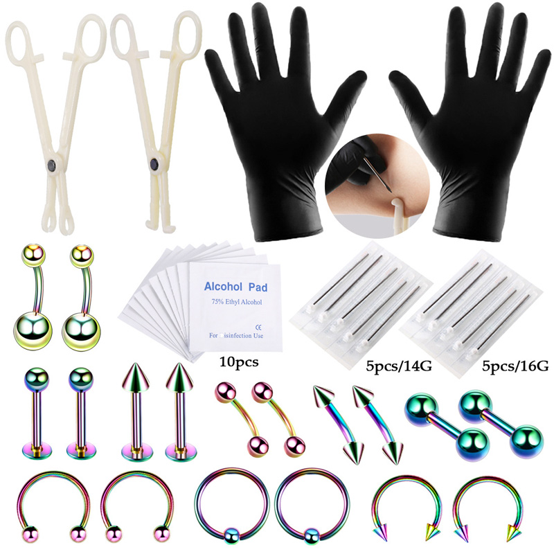 42pcs/set Body Piercing Tool K - Jewelry Making Round Nose Pliers ulasan dan harga