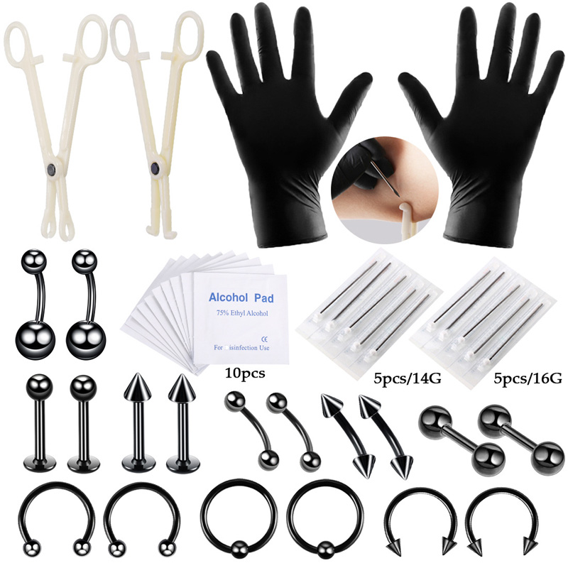 42pcs/set Body Piercing Tool K - Jewelry Making Round Nose Pliers ulasan dan harga