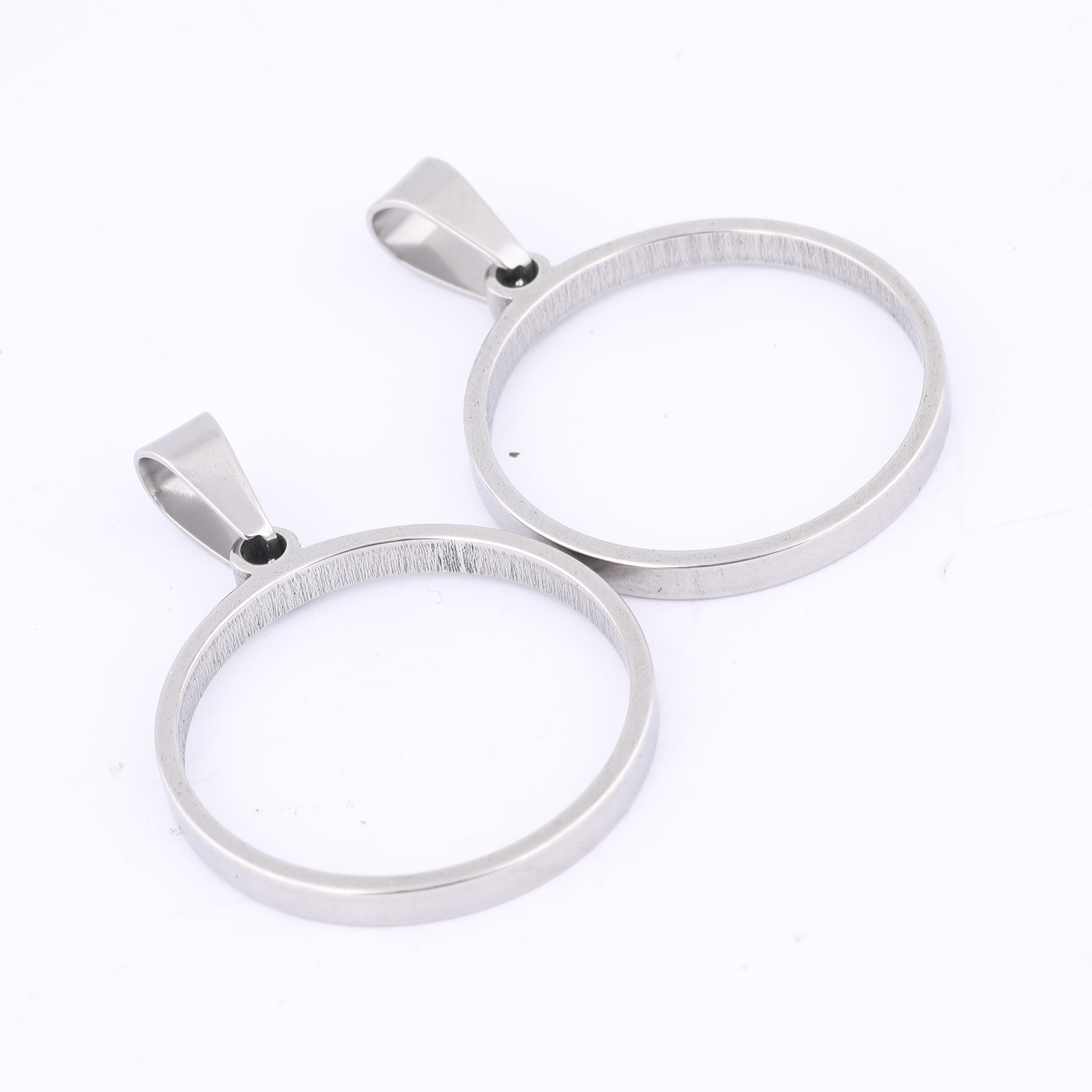 10pcs 25mm Round Open Bezel Ch - Pendant Blank Bezel ulasan dan harga