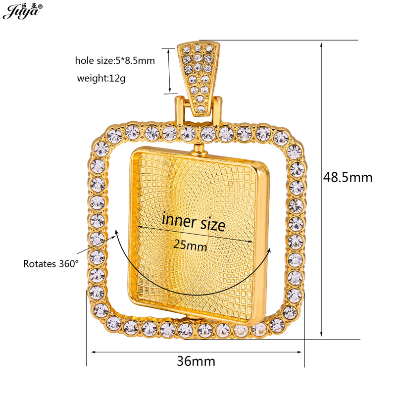 3PCS Double Sided Pendant Base - Pendant Blank Bezel ulasan dan harga