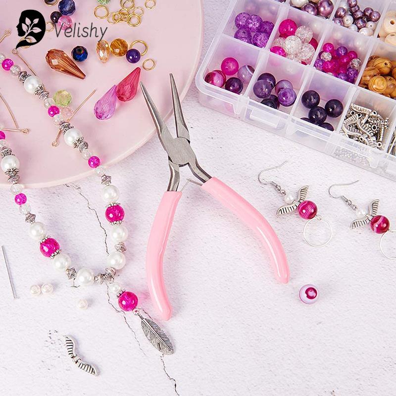 1PC Mini Pliers Diagonal Round - Jewelry Making Round Nose Pliers ulasan dan harga