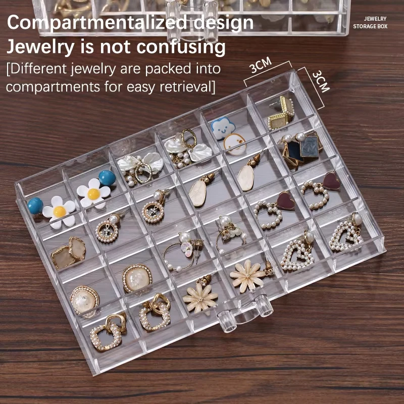 Transparent Jewelry Storage Bo - Jewelry Making Organizer Box ulasan dan harga