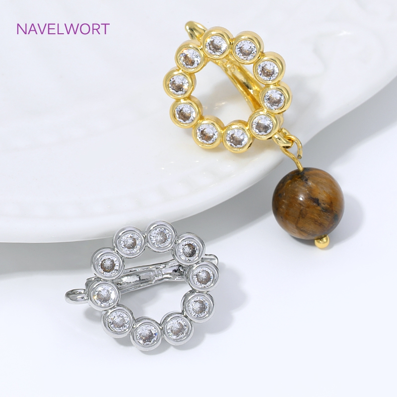 18K Gold Plated Fan Shape Flow - Jewelry Making Set ulasan dan harga