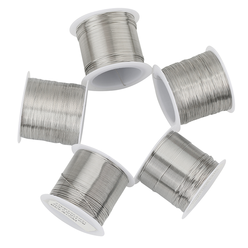 1roll Stainless Steel 0.2 0.3  - Jewelry Making Equipment ulasan dan harga