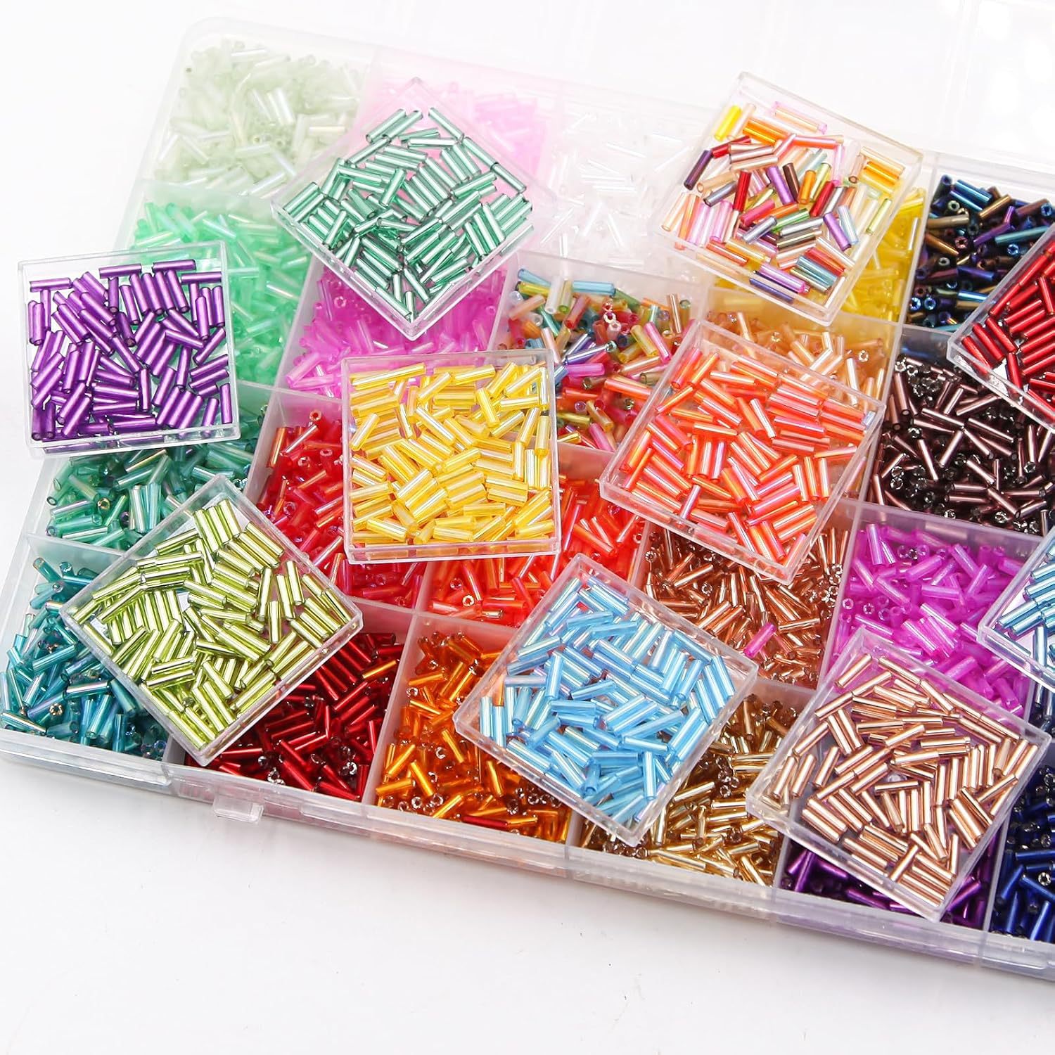 About 6720Pcs/Box 7mm 28 Color - Jewelry Making Organizer Box ulasan dan harga