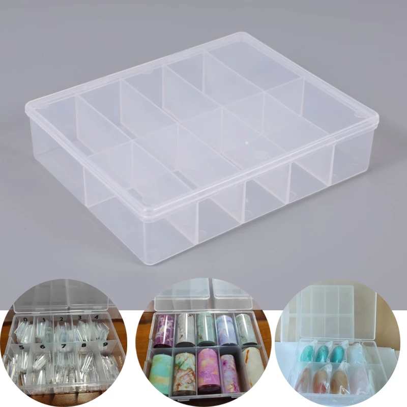 10 Grids Empty Clear Storage B - Jewelry Making Organizer Box ulasan dan harga
