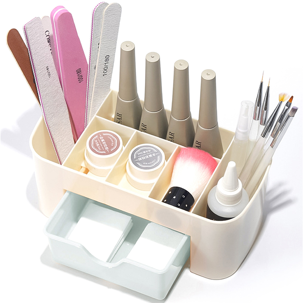 Nail Art Organizer Desktop Dra - Jewelry Making Organizer Box ulasan dan harga