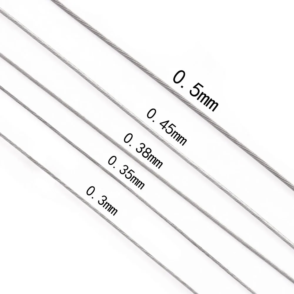 328 ft/100m 7 Strands Stainles - Jewelry Making Equipment ulasan dan harga