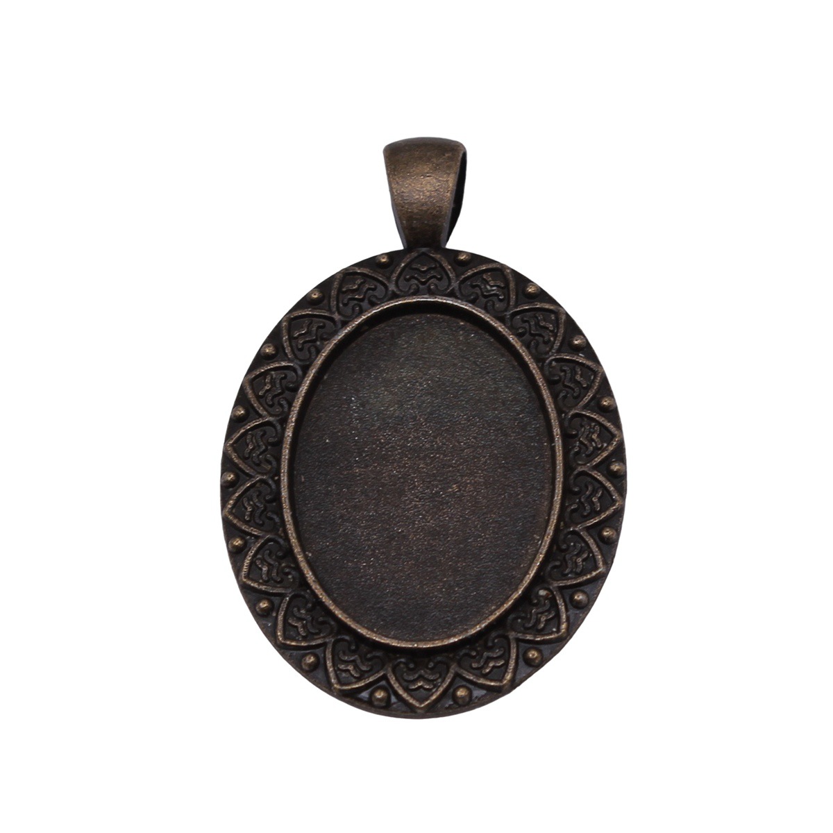 Fit 18x25mm Bezel Tray Setting - Pendant Blank Bezel ulasan dan harga