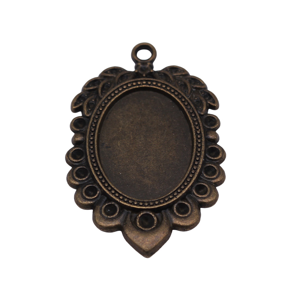 Fit 18x25mm Bezel Tray Setting - Pendant Blank Bezel ulasan dan harga