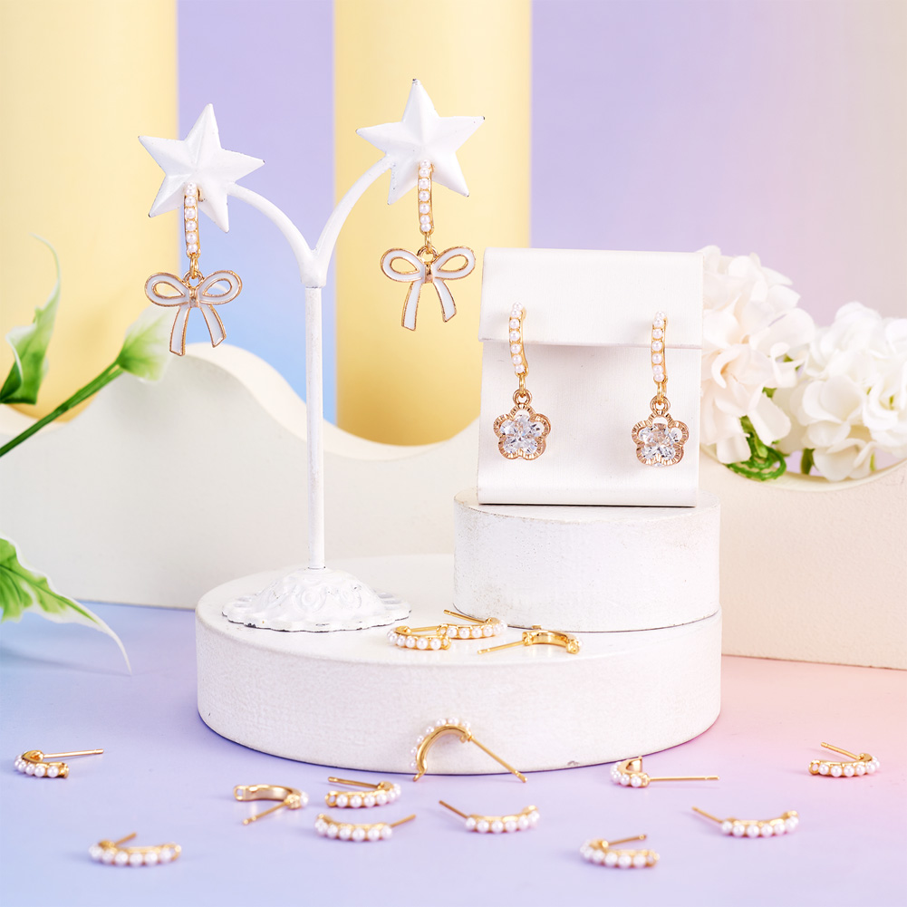 30pcs Brass Stud Earring Findi - Jewelry Making Set ulasan dan harga