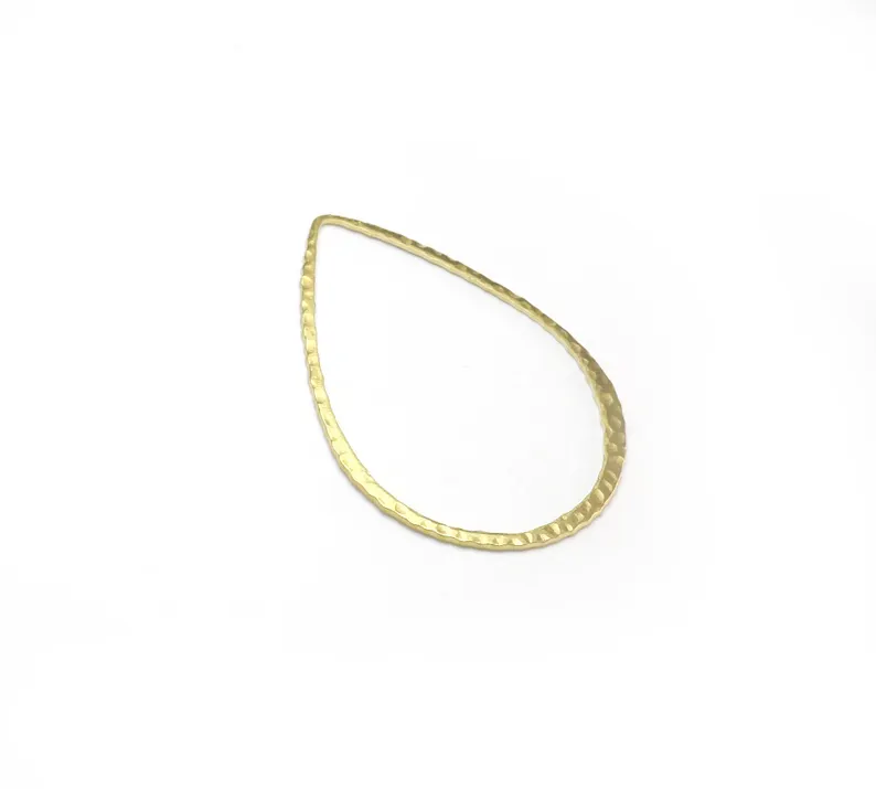10pcs Hammered Teardrop Charm, - Jewelry Making Hammer ulasan dan harga
