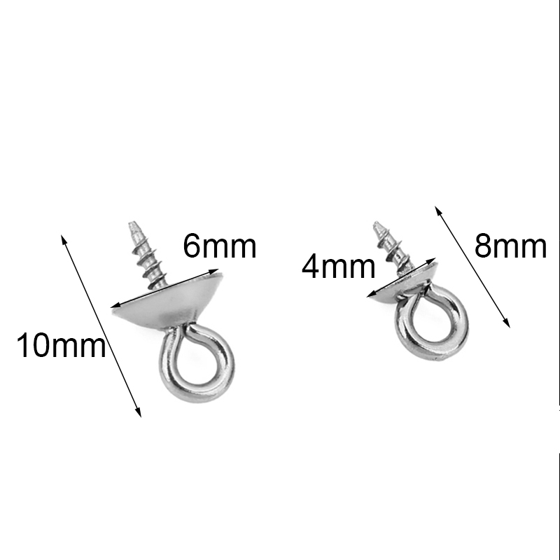 20pcs Stainless Steel Pearl Pe - Jewelry Making With Beads ulasan dan harga