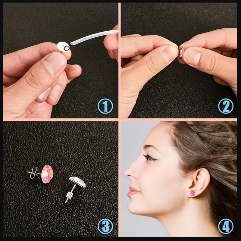 1 Set Box Ear Hook Single Loop - Jewelry Making Organizer Box ulasan dan harga
