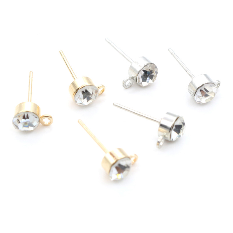 50pcs Stud Earrings Pins with  - Jewelry Making Set ulasan dan harga