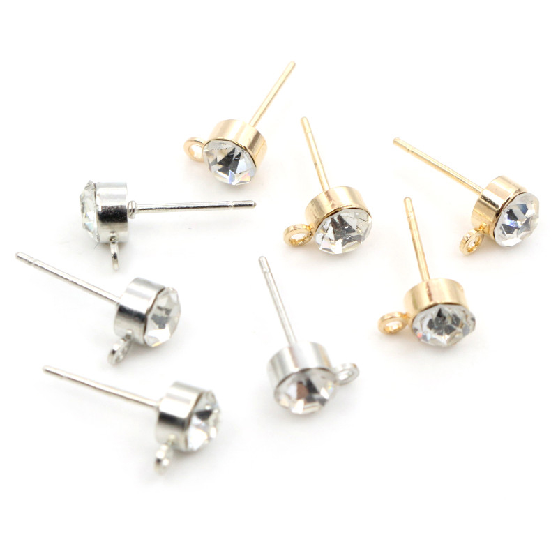 50pcs Stud Earrings Pins with  - Jewelry Making Set ulasan dan harga